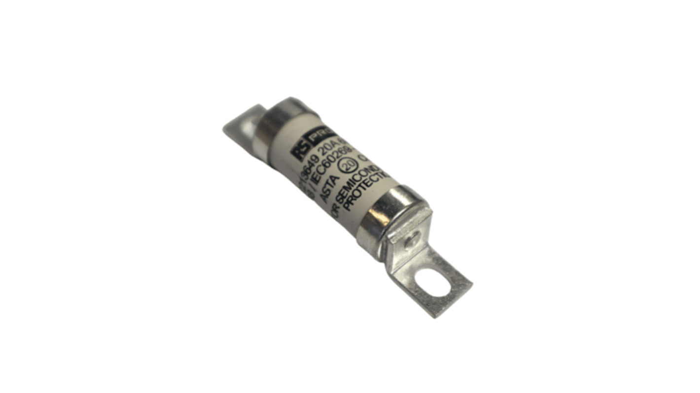 RS PRO 20A Bolted Tag Fuse, 350 V dc, 690V ac, 63.5mm