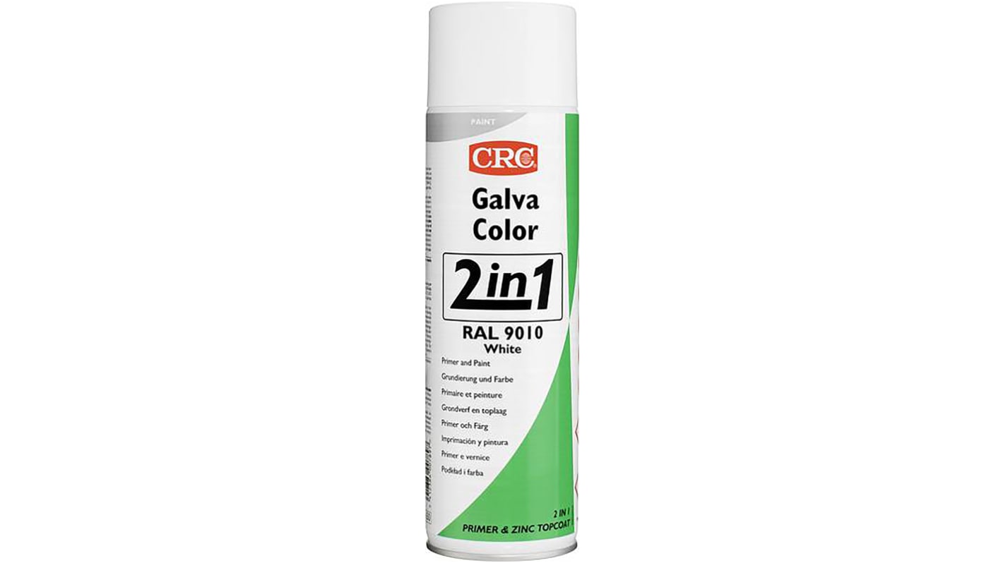 Antirouille et corrosion CRC GALVACOLOR 9010 Blanc Bidon 500 ml