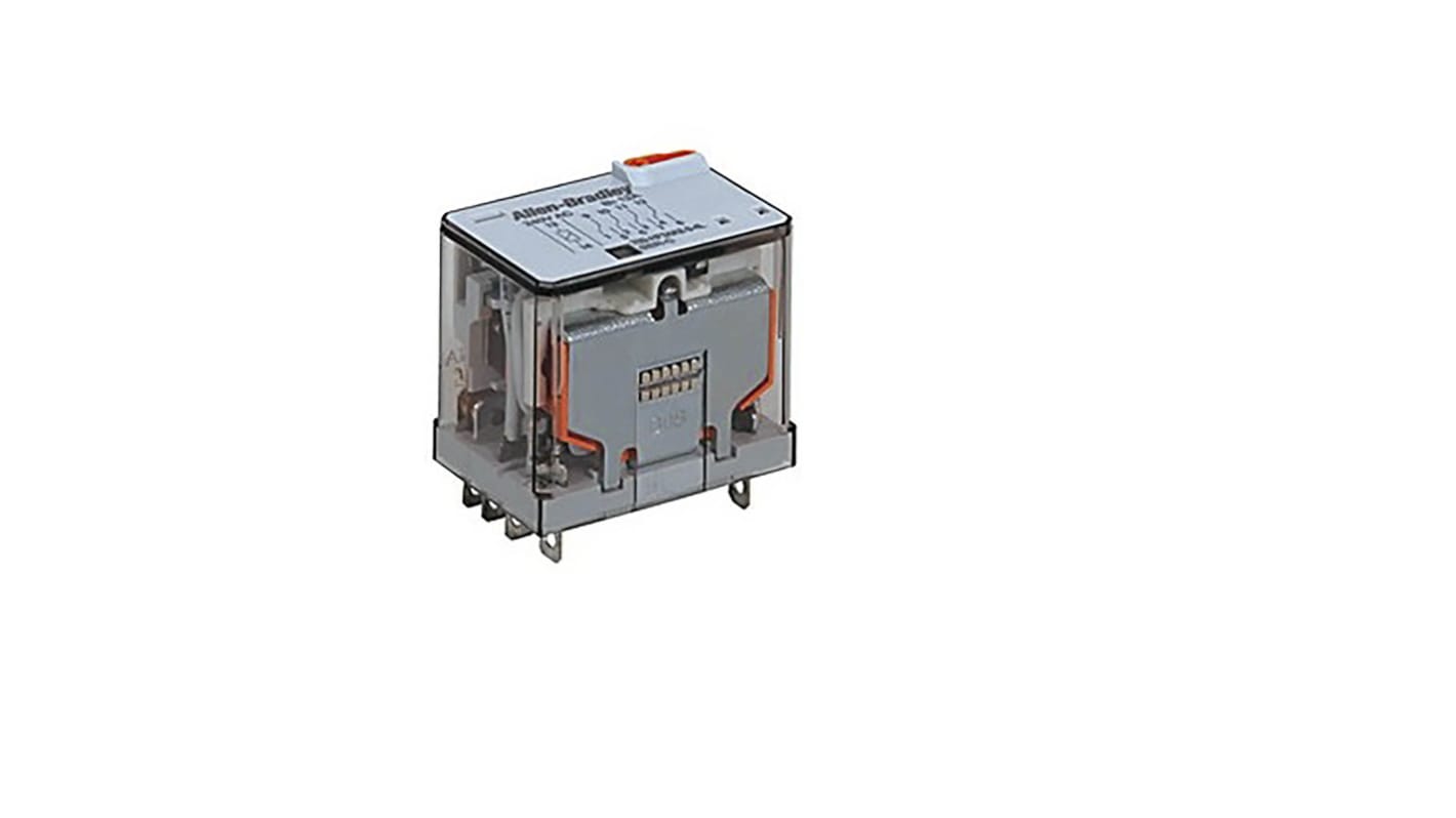 Allen Bradley Plug In Non-Latching Relay, 24V dc Coil, 12A Switching Current, 4PDT
