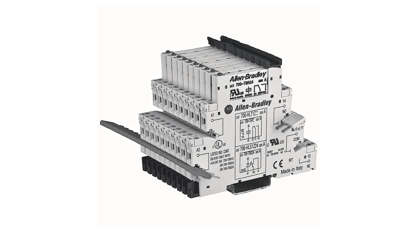 Rockwell Automation 700-HLS Series Interface Relay Module, DIN Rail Mount, 110/125V ac/dc Coil, 2A Load