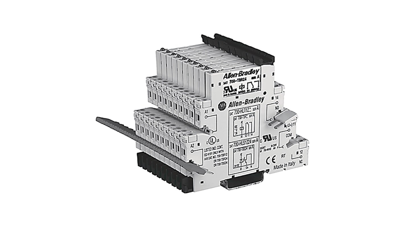 Allen Bradley 700-HL Series Interface Relay Module, DIN Rail Mount, 220 → 240V ac/dc Coil, 6A Load