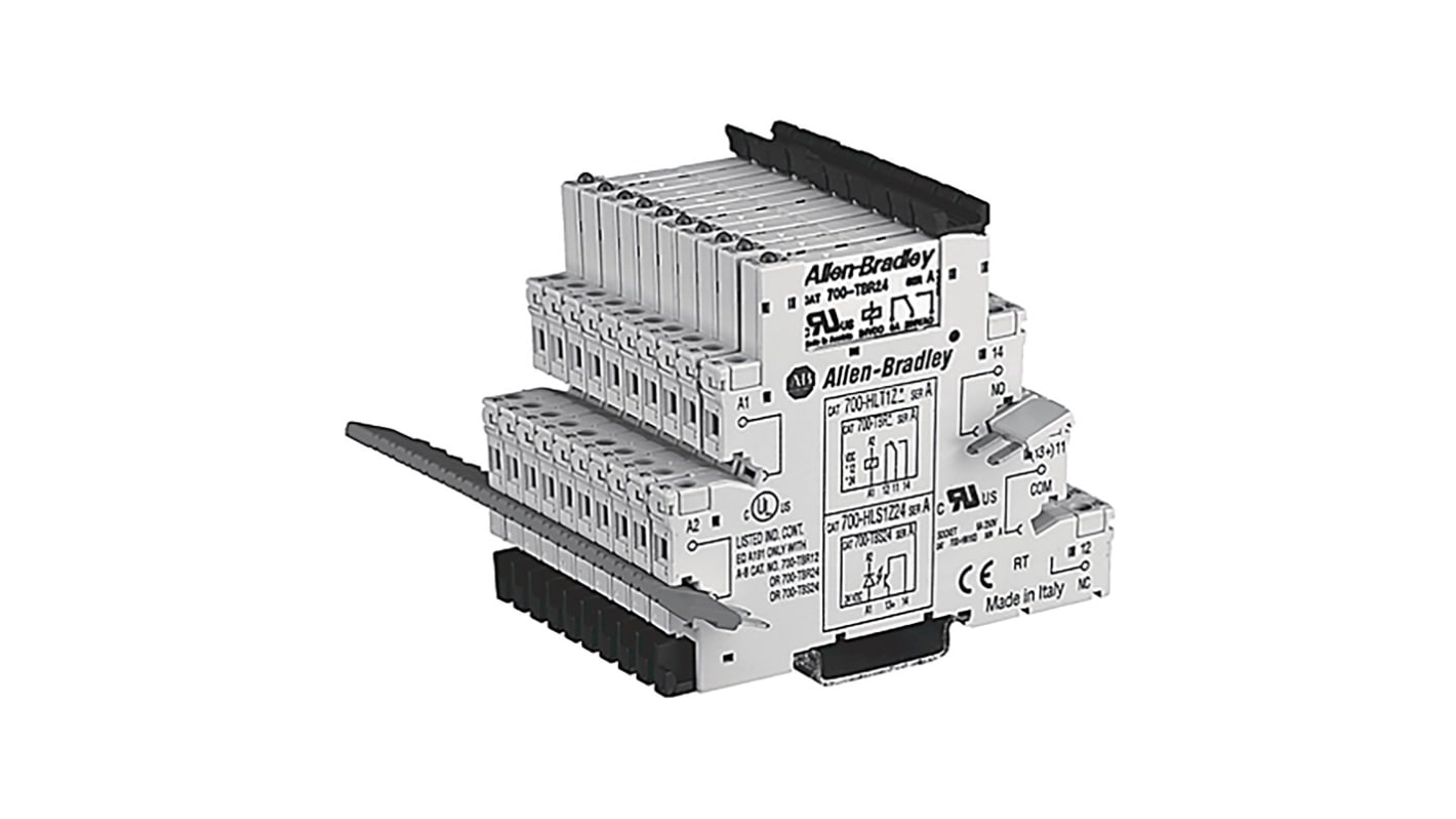 Allen Bradley 700-HL Schnittstellen-Relaismodul, 204V / 264V 240V ac DIN-Schienen 240V
