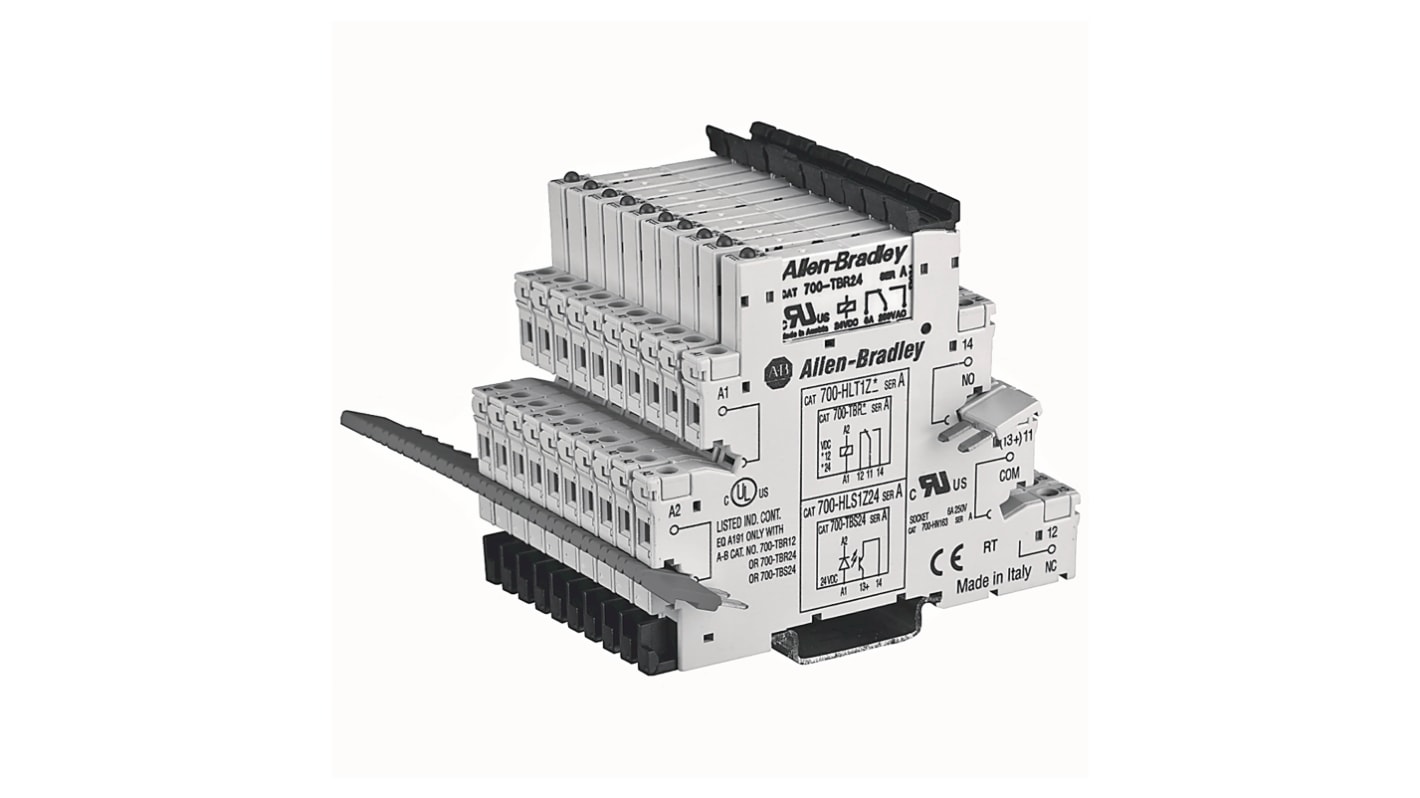 Allen Bradley 700-HL Series Interface Relay Module, DIN Rail Mount, 240V ac Coil, 6A Load