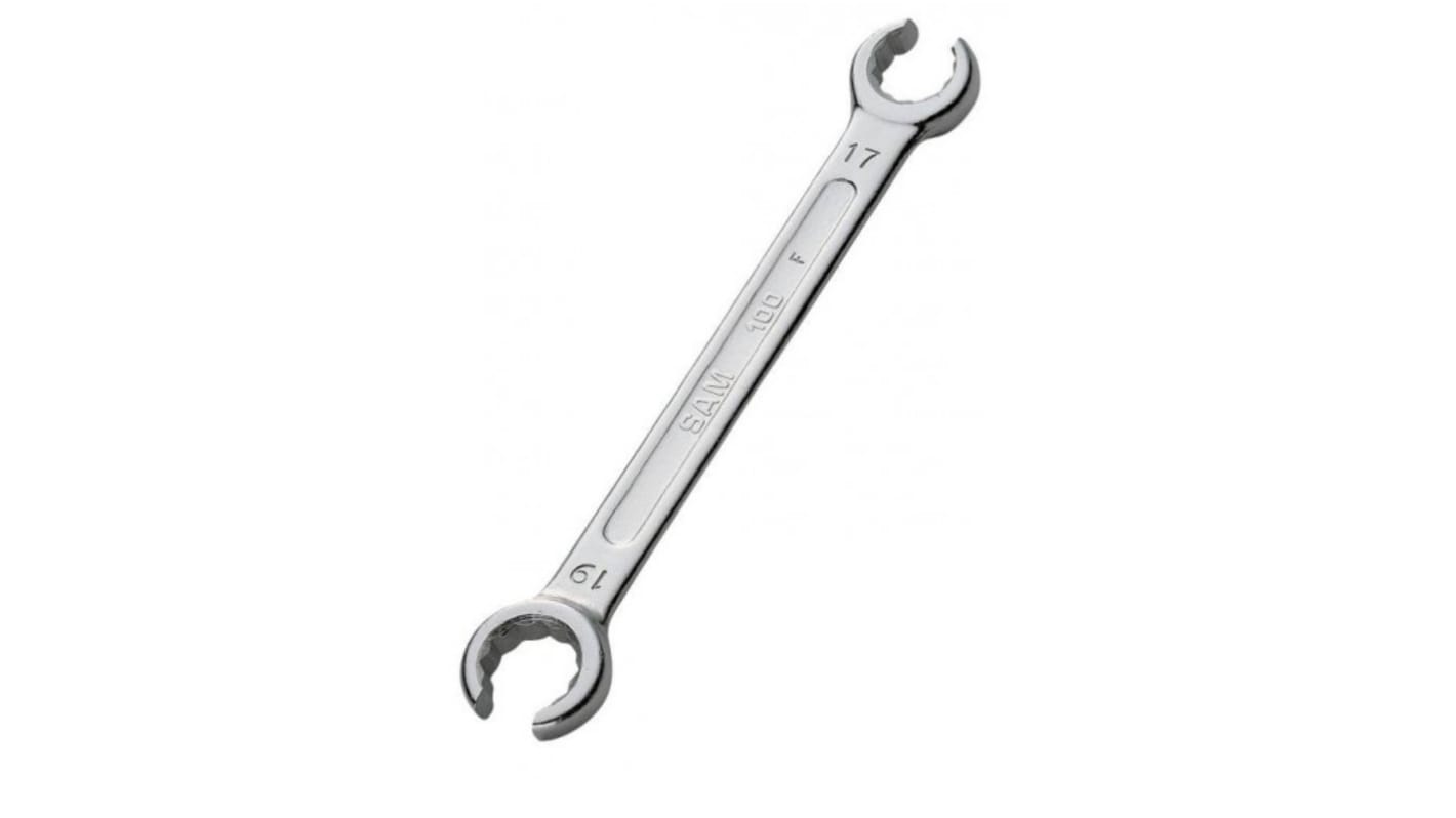 Chiave a forchetta doppia SAM, lungh. 255 mm, bocca poligonale 19mm
