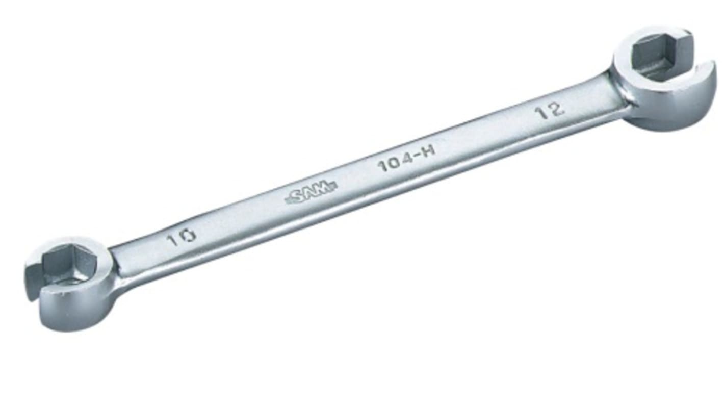 SAM 104-H Series Ring Spanner, 10mm, Metric, No, Double Ended, 159 mm Overall, No