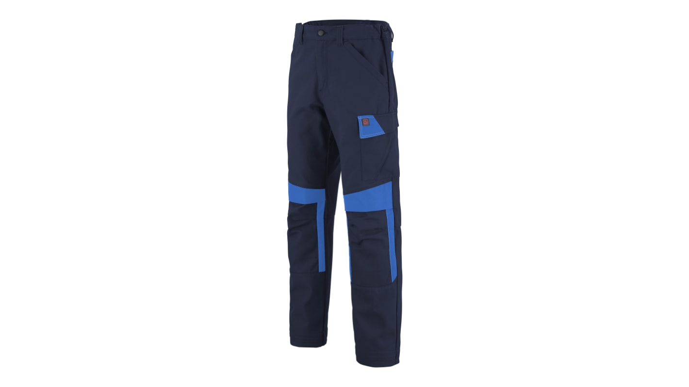 Pantalones de trabajo EN 14404 para Hombre, cintura 48 → 50plg, pierna 32.2plg, Azul marino, Diseño robusto,