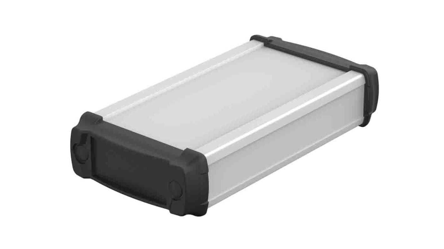 Bopla BOS-Ecoline Series Aluminum (Anodized) Aluminium General Purpose Enclosure, IP40, Black Lid, 57.5 x 22 x 100mm