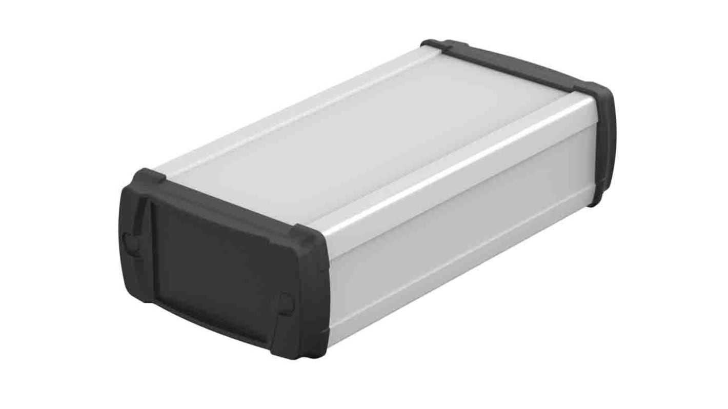 Bopla BOS-Ecoline Series Aluminum (Anodized) Aluminium General Purpose Enclosure, IP40, Black Lid, 80 x 42 x 150mm