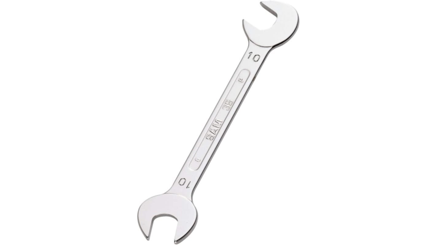 SAM Open Ended Spanner, 12mm, Metric, Double Ended, 120 mm Overall, No