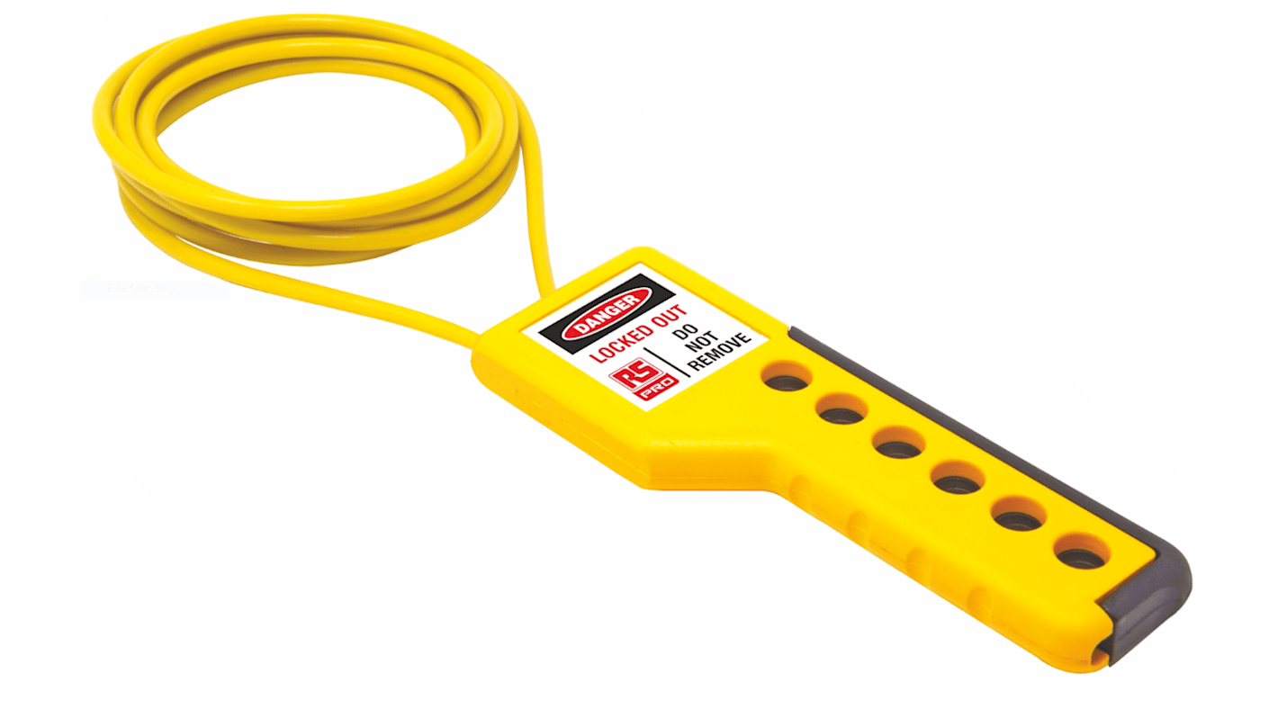 Câble de verrouillage RS PRO 6 serrures ABS, Nylon, anse de 7mm