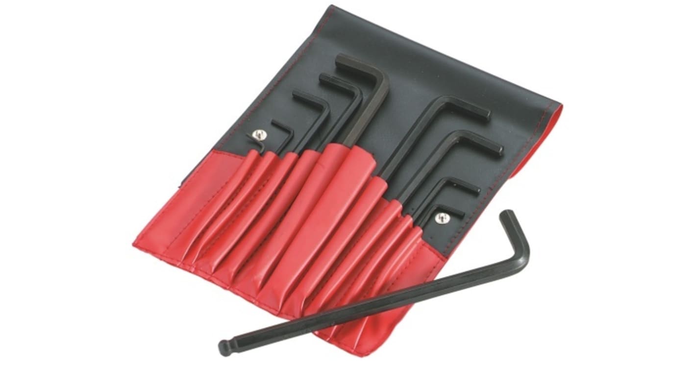 SAM 8 piece L Shape Metric Hex Key Set, 2.5 mm, 2 mm, 3 mm, 4 mm, 5 mm, 6 mm, 7 mm, 8 mm