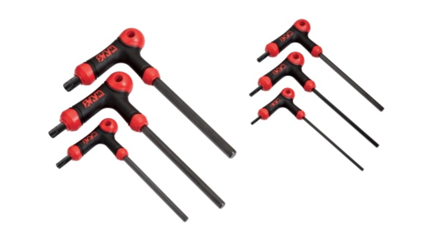 JEU DE 6 CLES MALES TORX A POIGNEE EN L