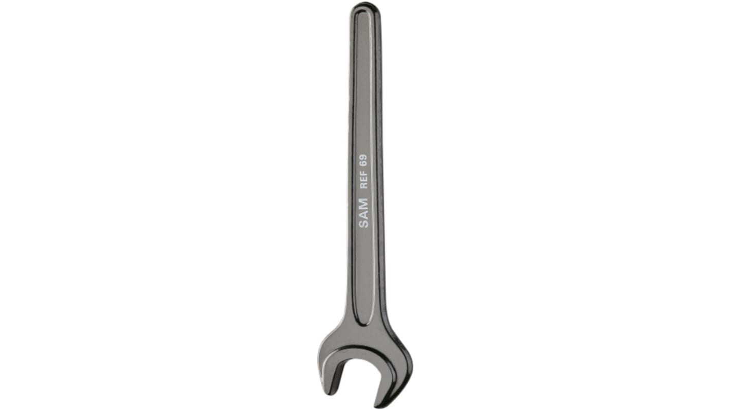 SAM Single Ended Open Spanner, 18mm, Metric, 158 mm Overall, No