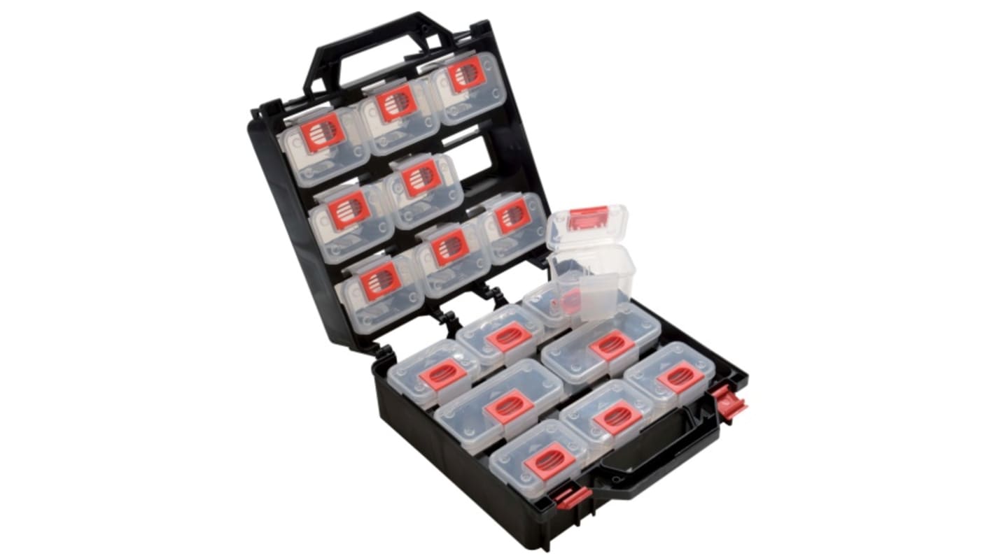 SAM 14 Cell Plastic Storage Box, 350mm x 300mm x 145mm