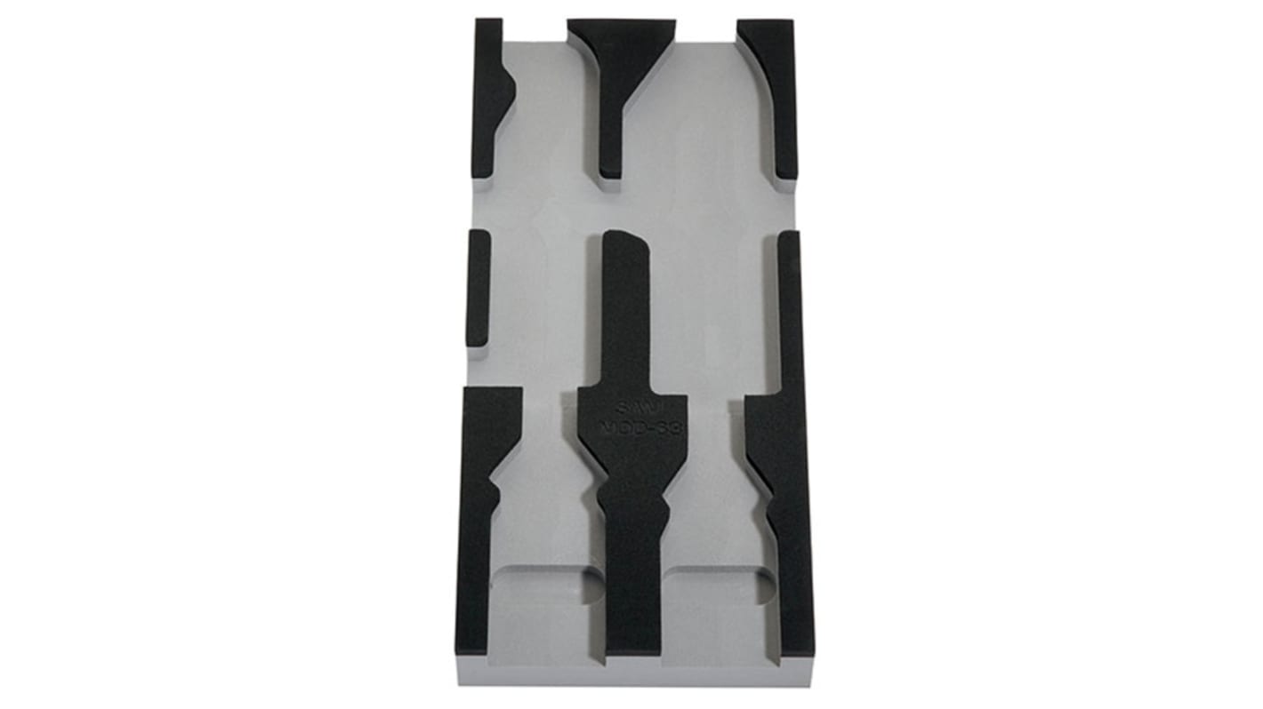 SAM Foam Tool Tray, inner Dimensions 405 x 180 x 40mm, W 180mm, L 405mm, H 40mm