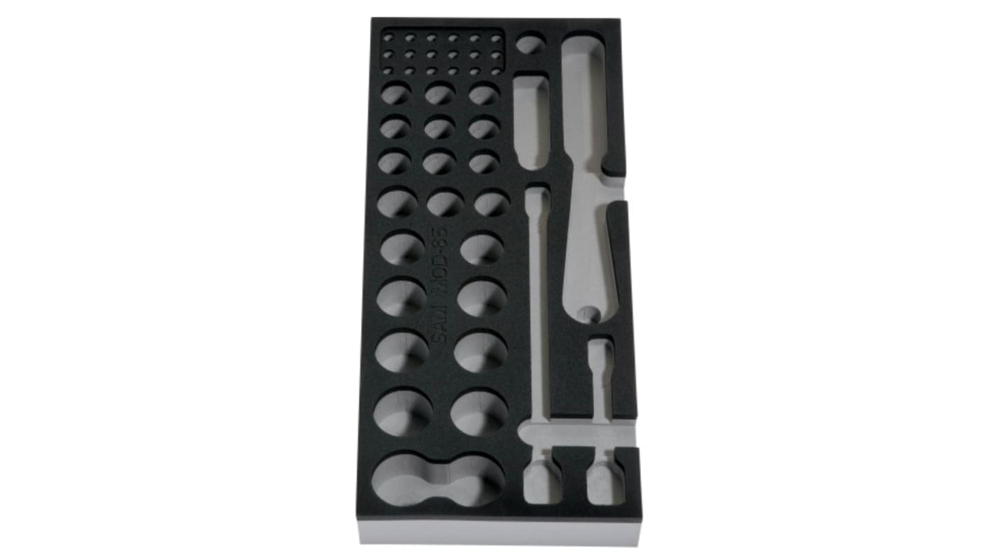 SAM Foam Tool Tray, inner Dimensions 405 x 180 x 40mm, W 180mm, L 405mm, H 40mm
