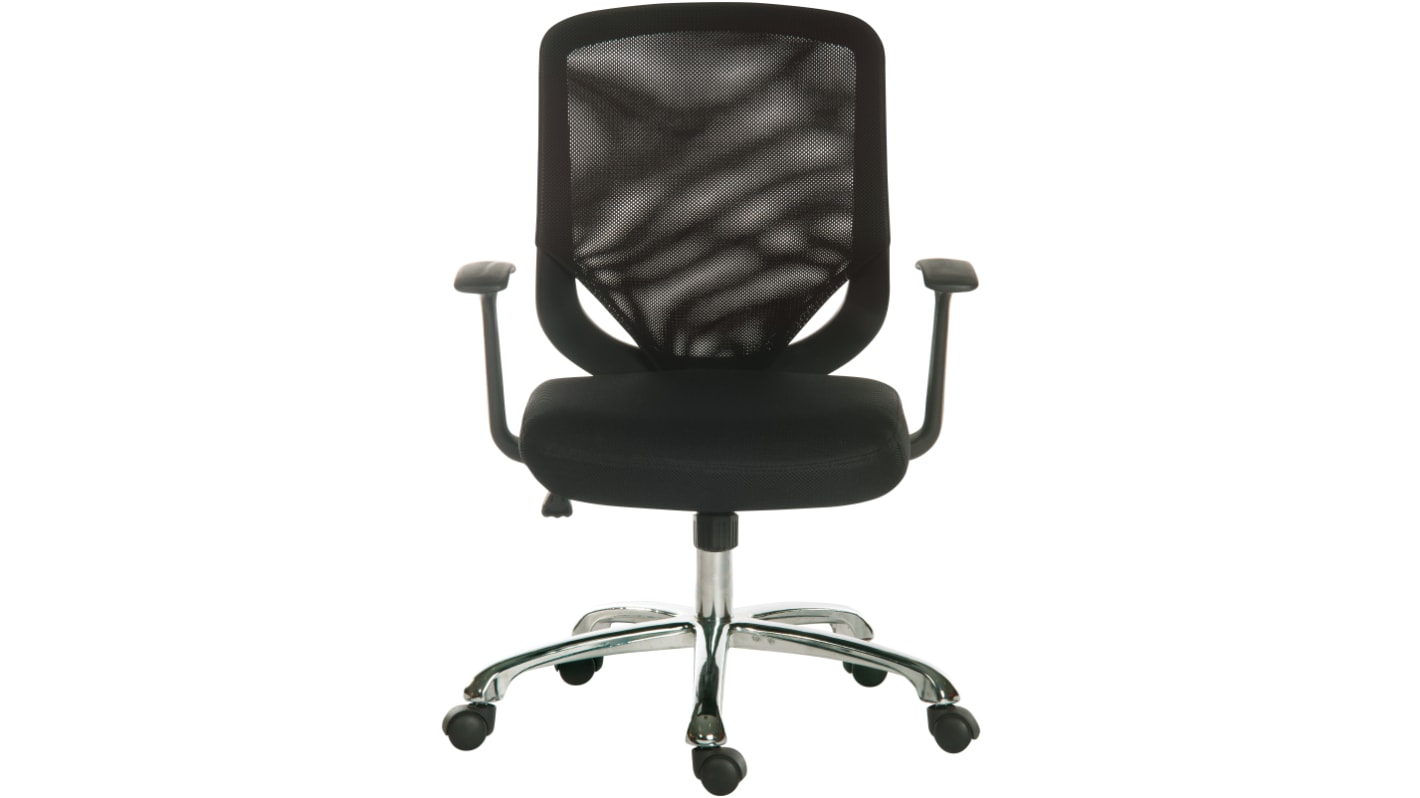 RS PRO Black Fabric Executive Chair, 100kg Weight Capacity