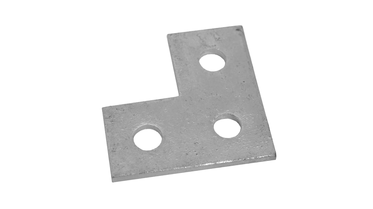 Stainless Steel L Shape Bracket 3 Hole, 86 x 86mm