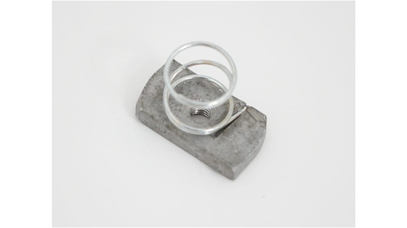 Nosníková matice, Pozinkovaná ocel, M8, rozměry základny 35 x 19mm RS PRO