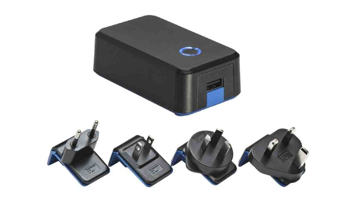 Adattatore AC/DC Adattatore ca/cc Mascot 5V cc, 1A, spina Australia, Europeo, UK, US