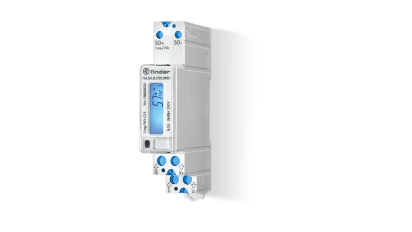 Finder 1 Phase LCD Energy Meter