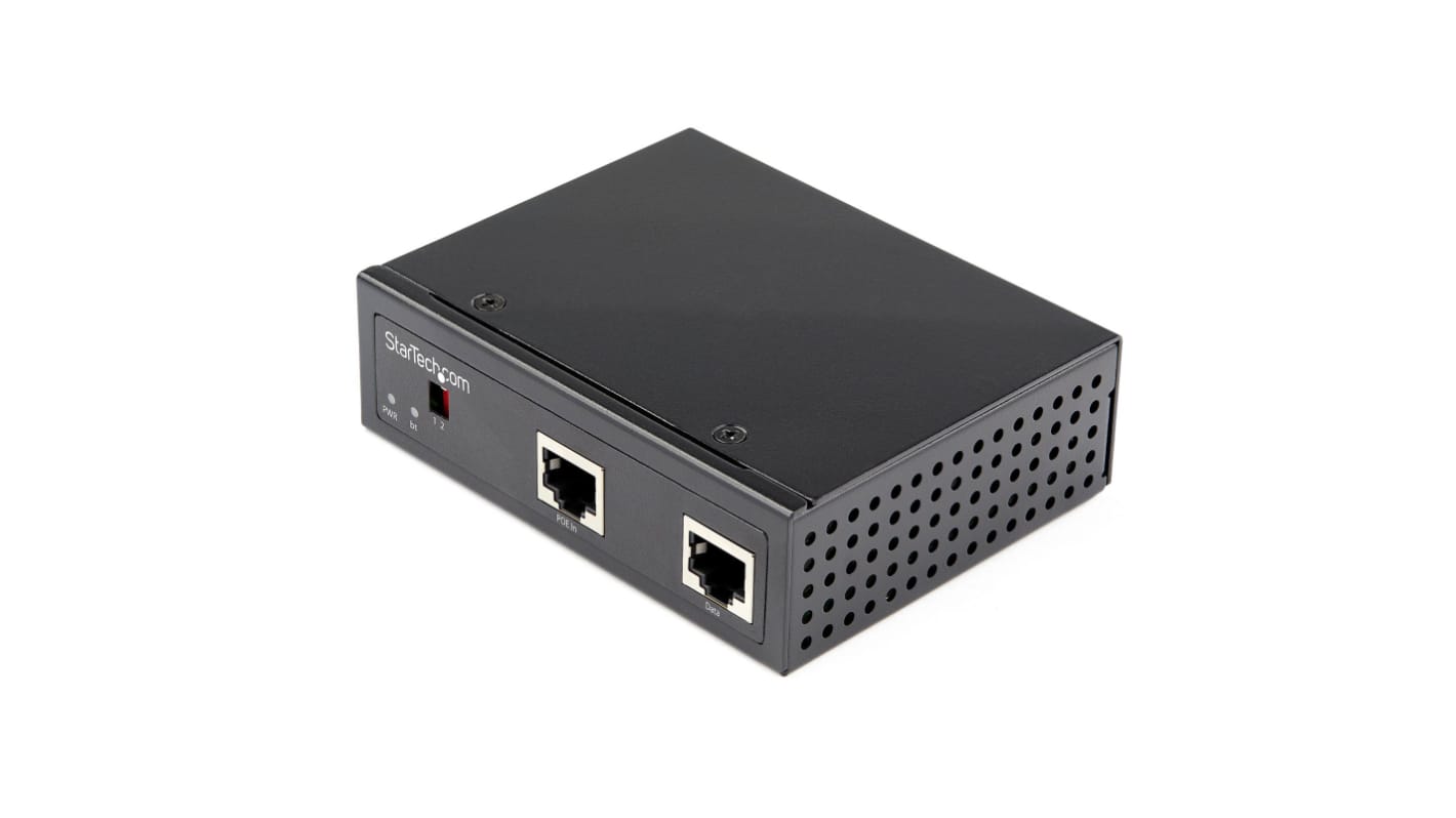 StarTech.com POESLT1G48V, Unmanaged 2 Port Ethernet Switch With PoE