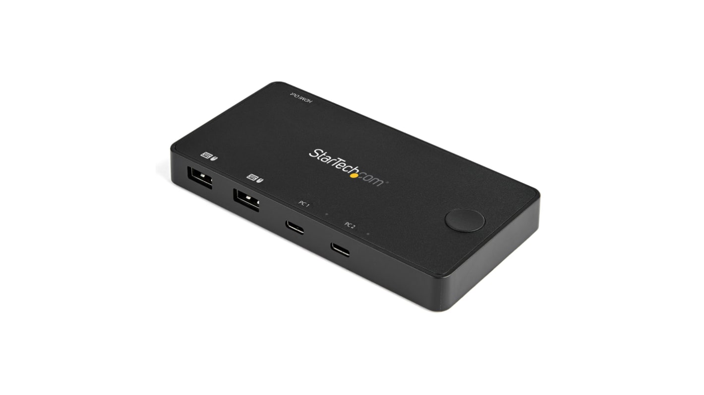 StarTech.com 2 Port HDMI KVM Switch, 3840 x 2160 Maximum Resolution