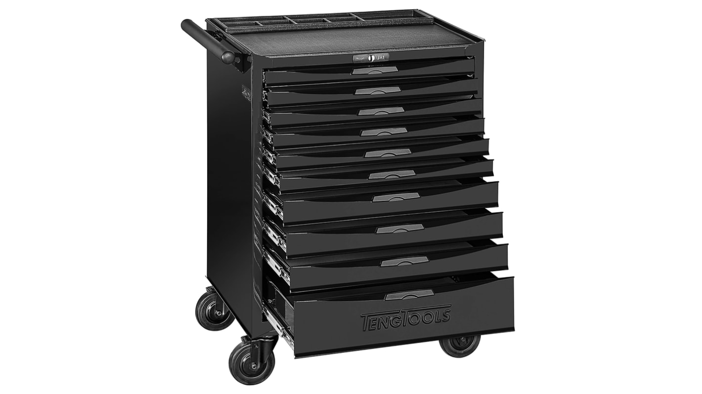 Teng Tools 8 Series 10 drawers  Metal Tool Box, 670 x 460 x 813mm