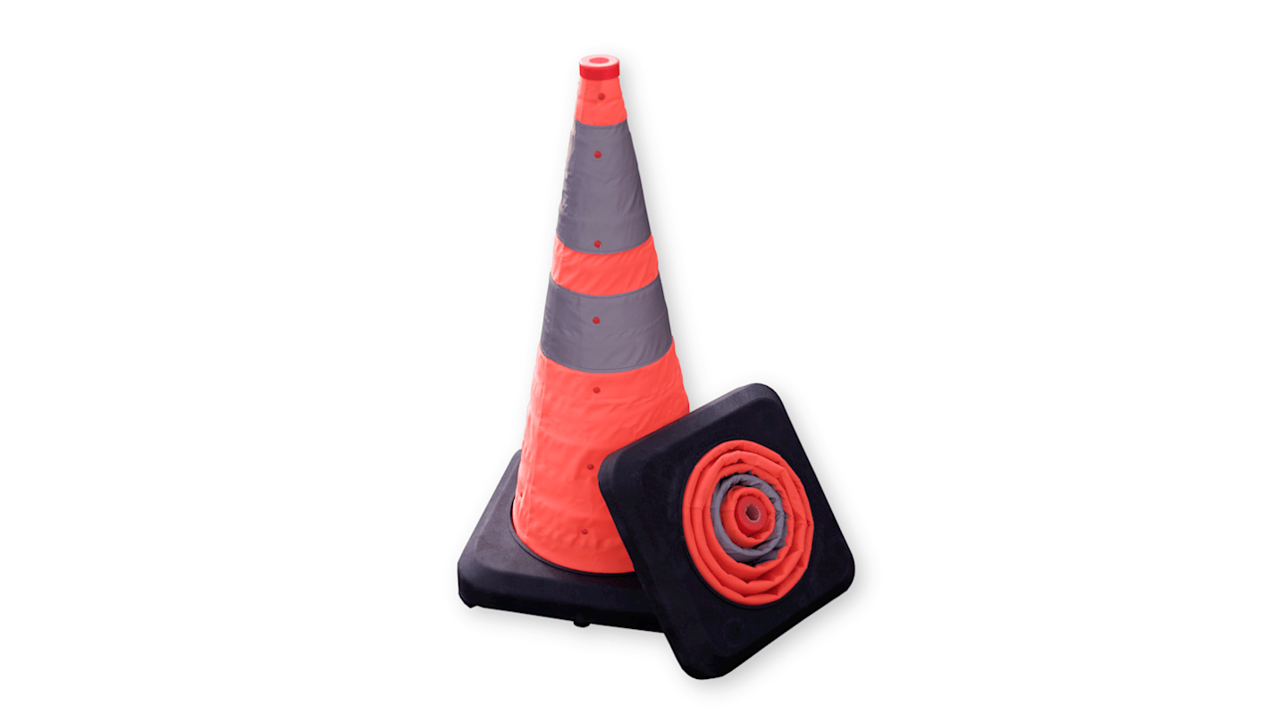 RS PRO Weighted Orange 70 cm Fabric Traffic Cone