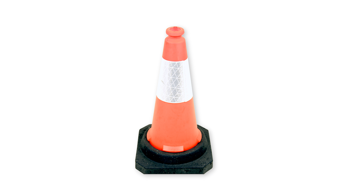 RS PRO Weighted Orange 50 cm Polyethylene Traffic Cone