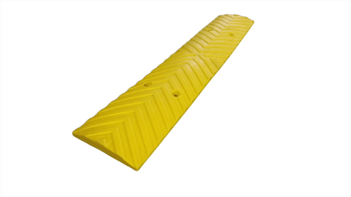 RS PRO Polyurethan Stoßschutz für den Einsatz auf Masse Wand D-Fender, 100mm x 15 mm x 500mm, Gelb