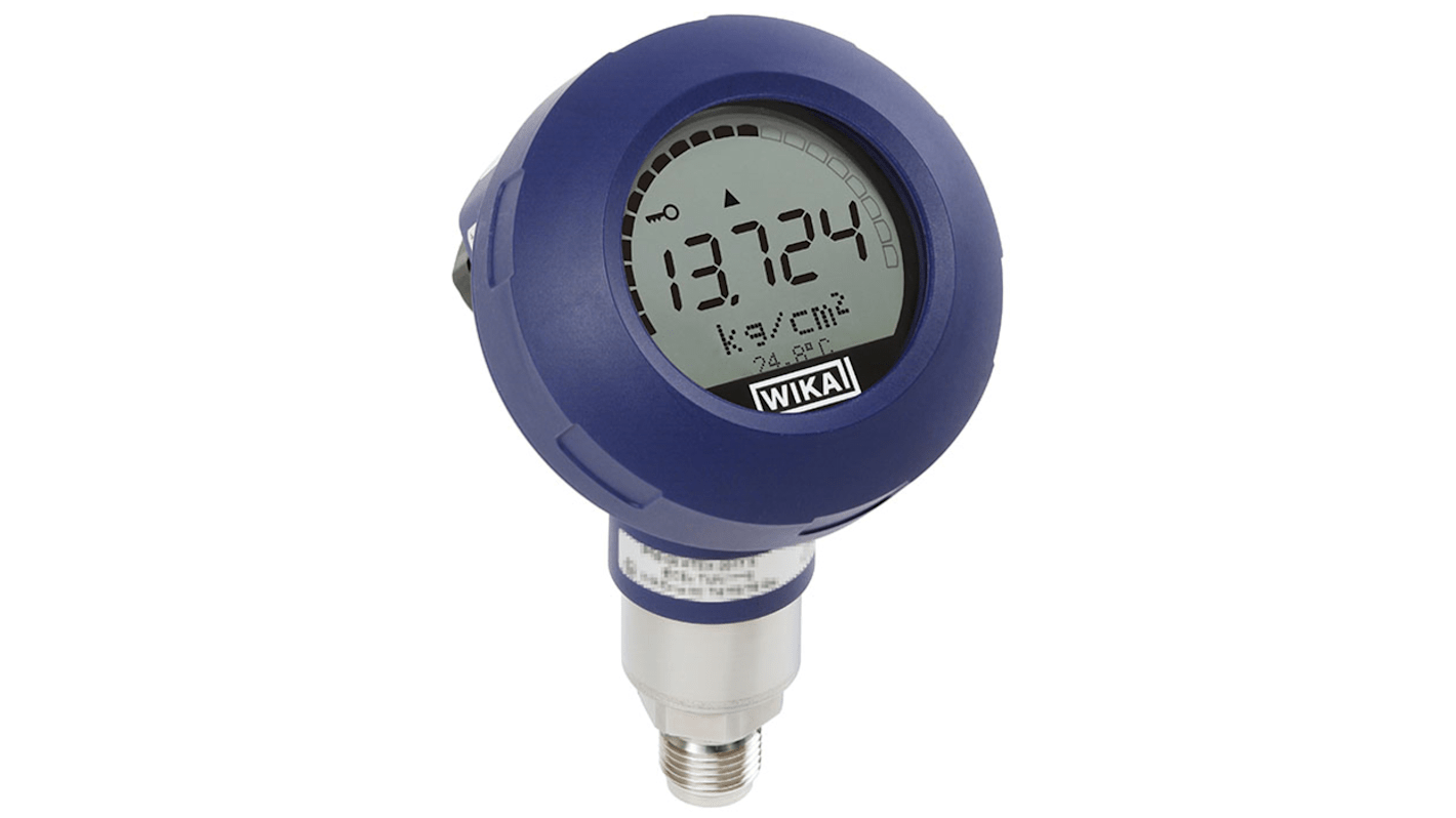WIKA UPT-20 Series Pressure Sensor, 0bar Min, 6bar Max, 4 → 20 mA Output, Gauge Reading