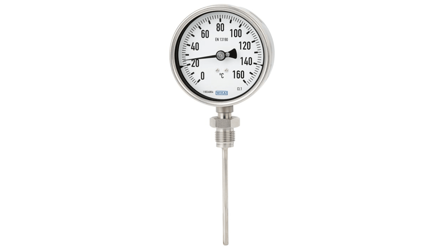 WIKA Dial Thermometer 0 → 250 °C, 3906663