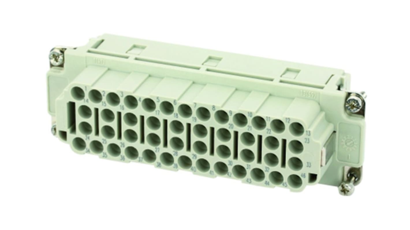 Amphenol Industrial Heavy Mate C146 Industrie-Steckverbinder Kontakteinsatz, 46-polig 16A Buchse, Buchseneinsatz für