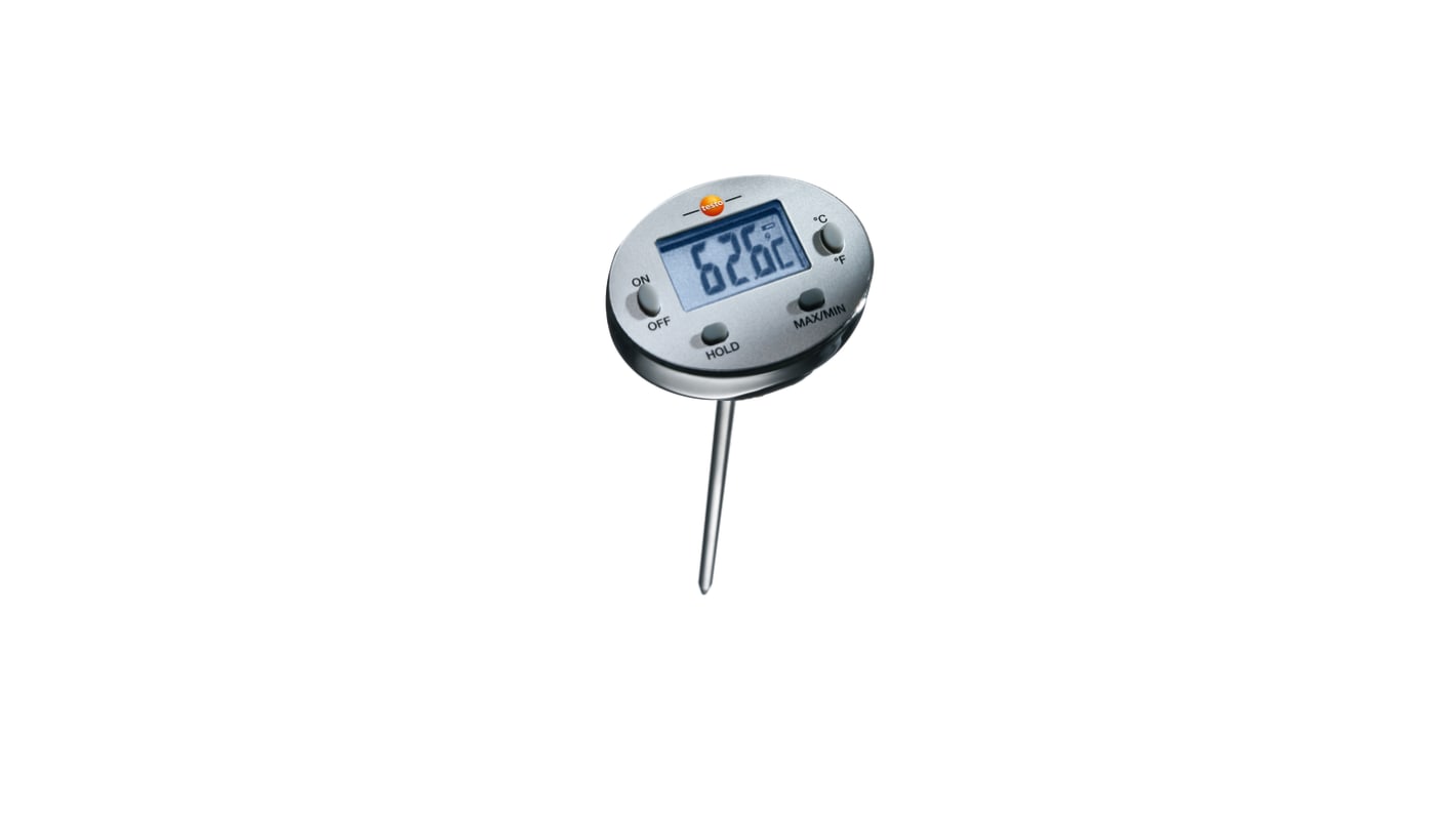 Testo Waterproof mini probe Wireless Digital Thermometer for Multipurpose Use, 1 Input(s), +230°C Max, ±1 °C Accuracy