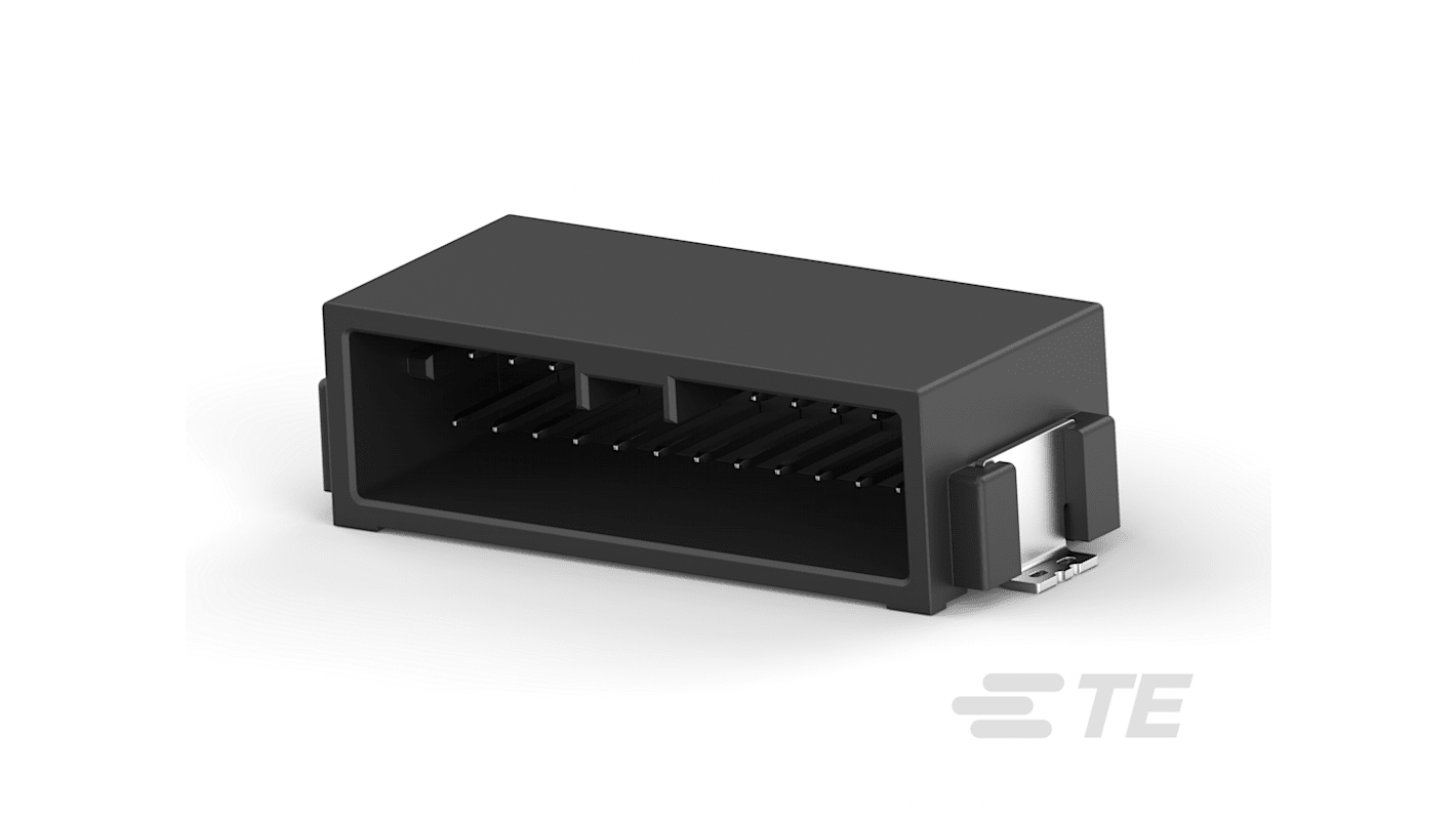 TE Connectivity Dynamic Mini Series Horizontal PCB Header, 20 Contact(s), 1.8mm Pitch, 2 Row(s), Shrouded