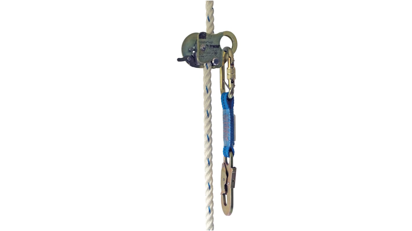 Tractel Stahl Seilhalterung, Horizontale und vertikale Verwendung, Typ Fallschutz mit Gleitfunktion, ø Seil 14mm