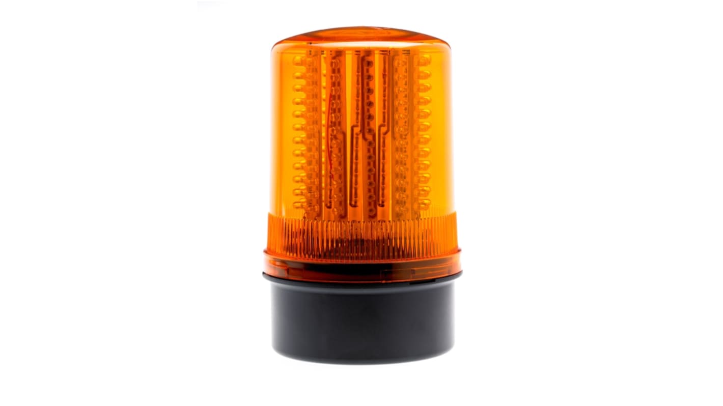Moflash LED200 Series Amber Multiple Effect Beacon, 70 → 265 V ac, 90 → 370 V dc, Box Mount, Surface