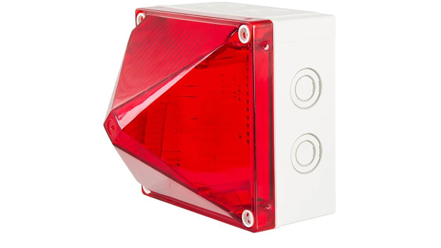 Indicador luminoso Moflash serie LED700, efecto Intermitente, Constante, LED, Rojo, alim. 85 → 280 V.
