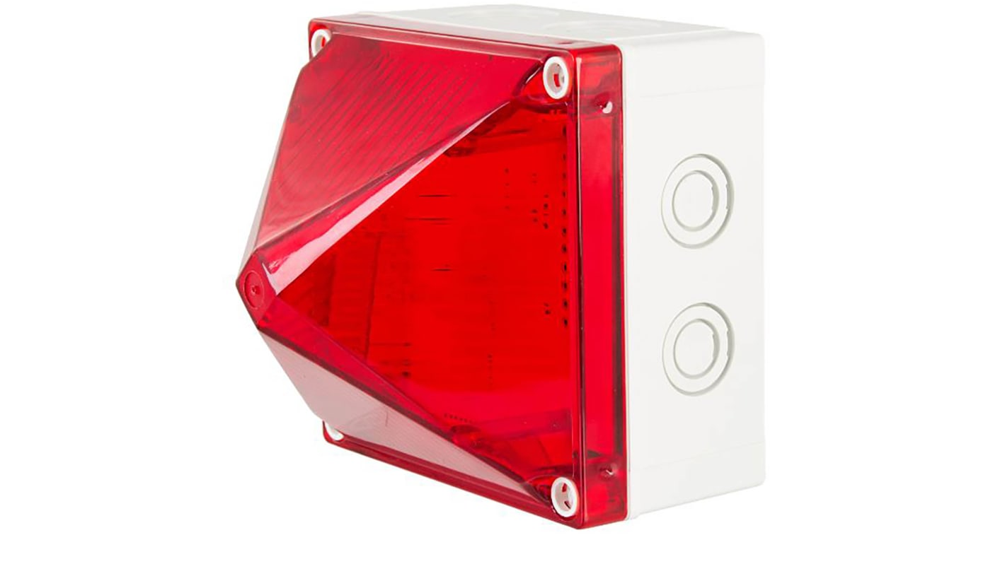 Moflash 红色闪光LED警示灯, 20 → 30 v, 表面安装