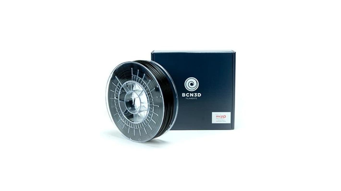 Filamento para impresora 3D FDM, PLA, 2.85mm, Negro, 2.3kg BCN3D
