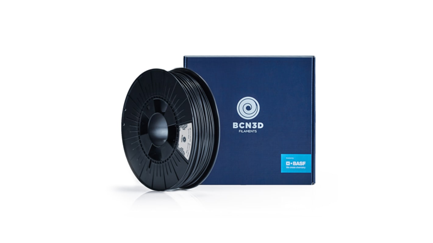 BCN3D 2.85mm Black ABS 3D Printer Filament, 2.5kg