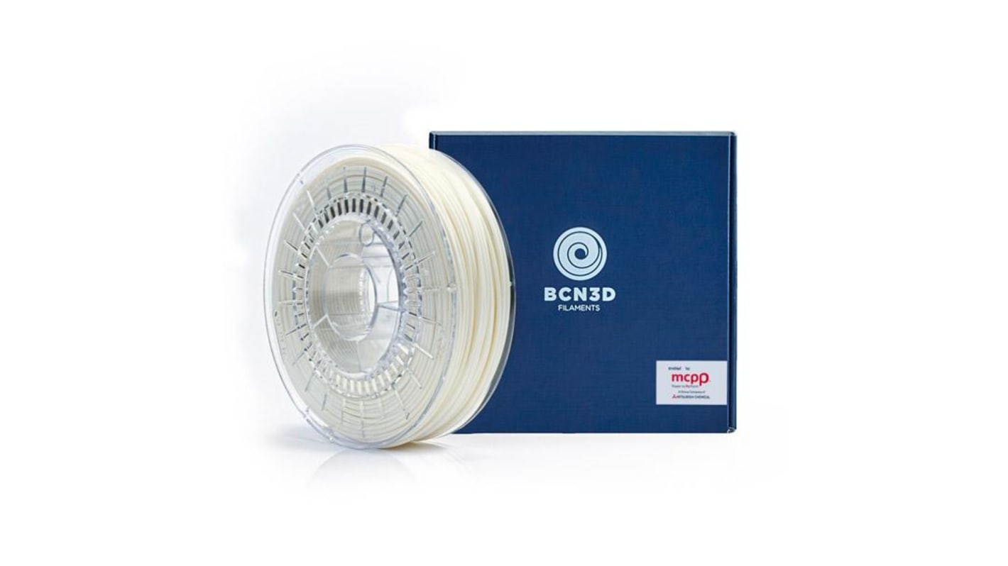 BCN3D 2.85mm White PLA 3D Printer Filament, 750g