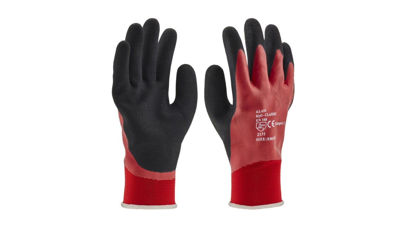 Gants en latex RS PRO taille 10, XL, Imperméable, 1 Paire, Rouge