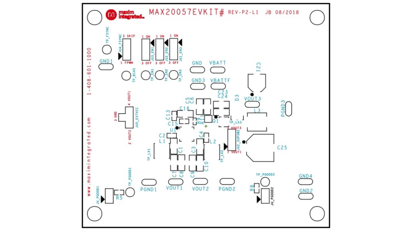 Maxim Integrated MAX20057 Evaluation Kit for MAX20057 for MAX20057