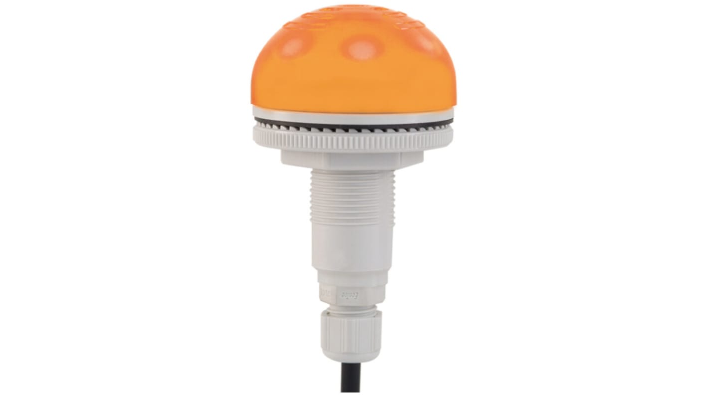 RS PRO LED, Verschiedene Lichteffekte-Licht Alarm-Leuchtmelder Orange, 12 V ac/dc, 24 V ac/dc