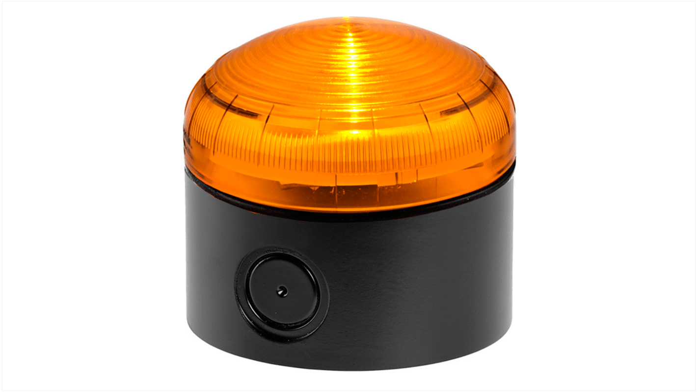RS PRO, LED Dauer Signalleuchte Orange, 120 V ac, 240 V ac, Ø 92mm x 83mm