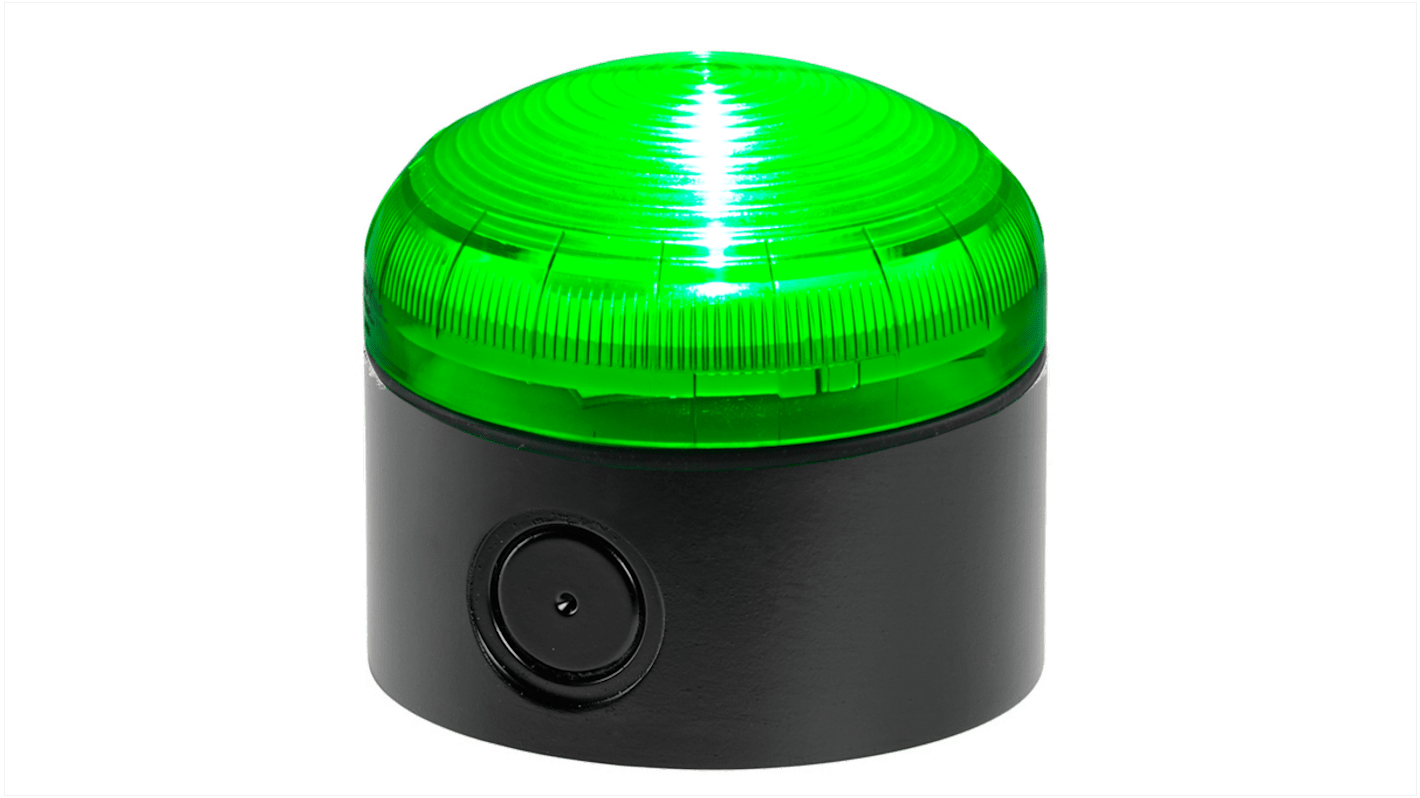 Indicador luminoso RS PRO, efecto Constante, LED, Verde, alim. 12 V ac/dc, 24 V ac/dc