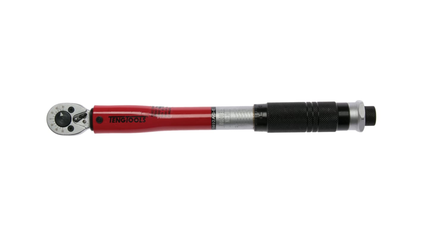 Klucz dynamometryczny zapadkowy 5 → 25Nm Teng Tools 1/4 cala Kwadratowy