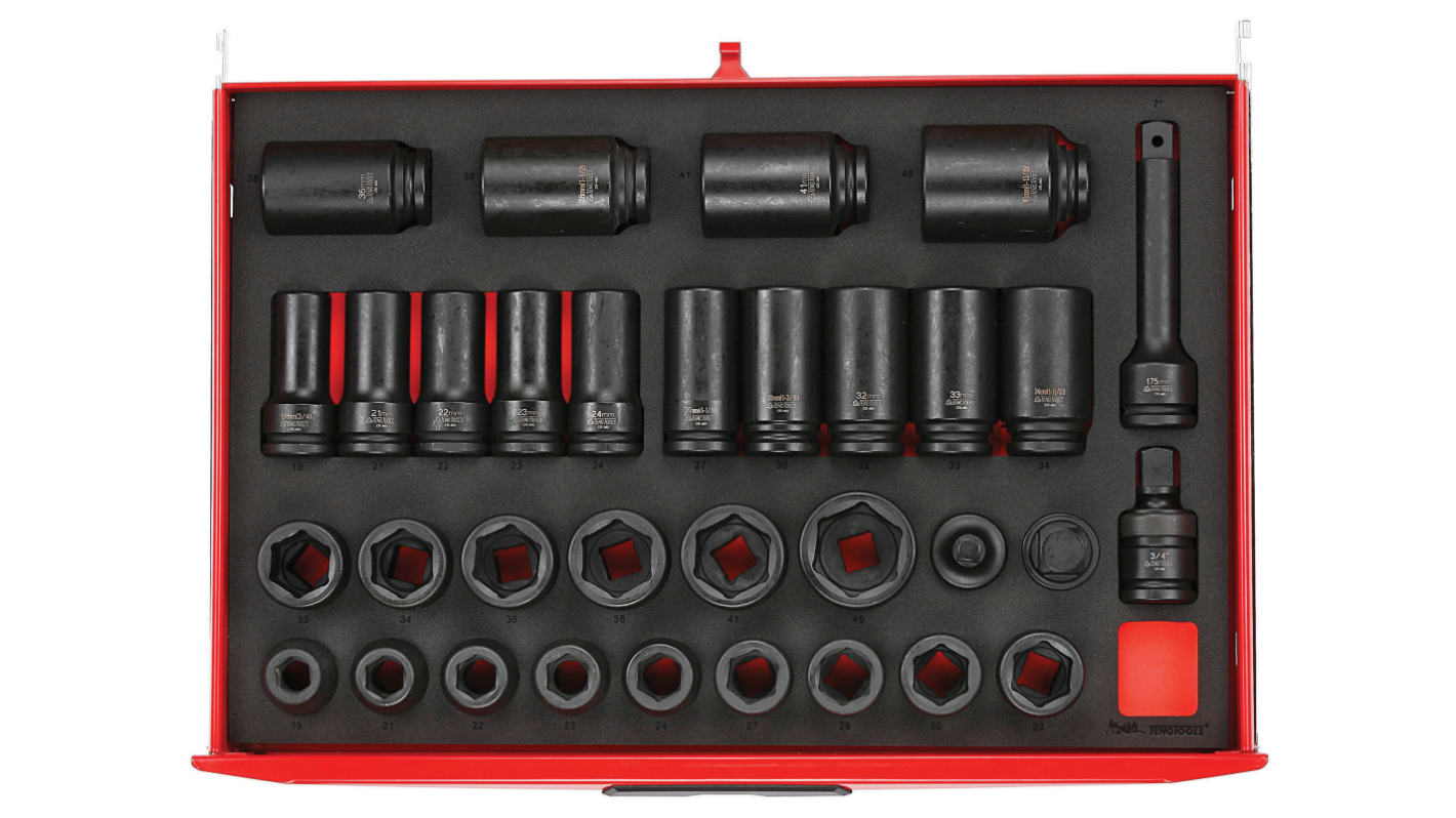Teng Tools 3/4in, 3/4 in Drive Impact Socket